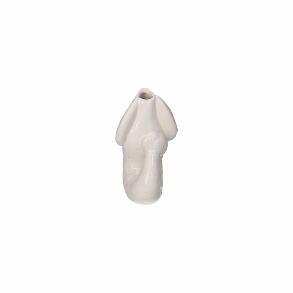 Gift Company Vase Madame Crevette XS, Dekovase in Hummer-Form, Steingut, Weiß, H 14 cm, 1214502001
