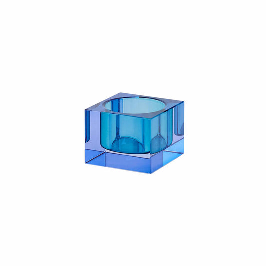 Gift Company Teelichthalter Sari XS, Windlicht, Dekolicht, Kristallglas, Blau, 3.7 cm, 1096902009