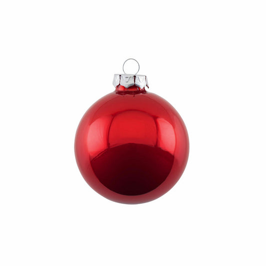 Gift Company Christmas tree ball Opal, Christmas ball, tree decoration, glass, red, Ø 8 cm, 11676