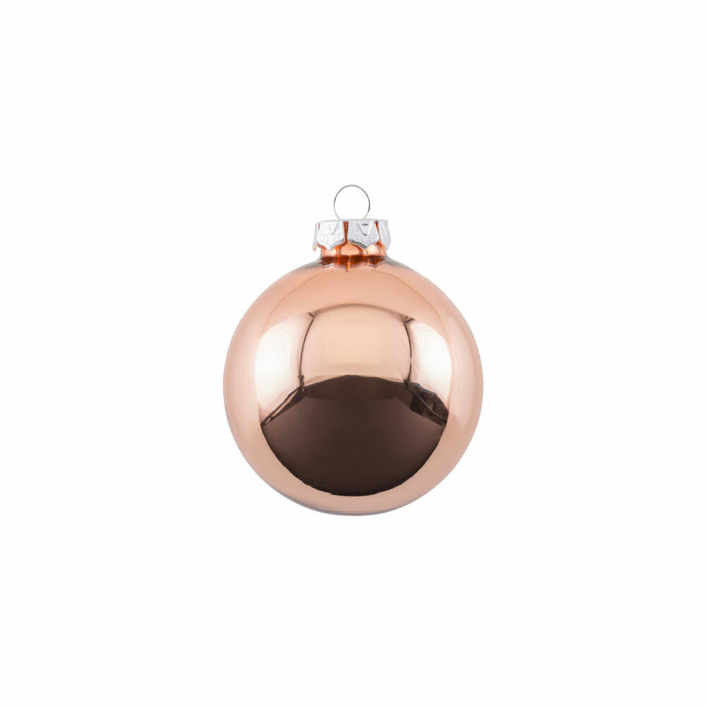 Gift Company Christbaumkugel Opal, Weihnachtskugel, Baumschmuck, Glas, Kupfer, Ø 6 cm, 11692