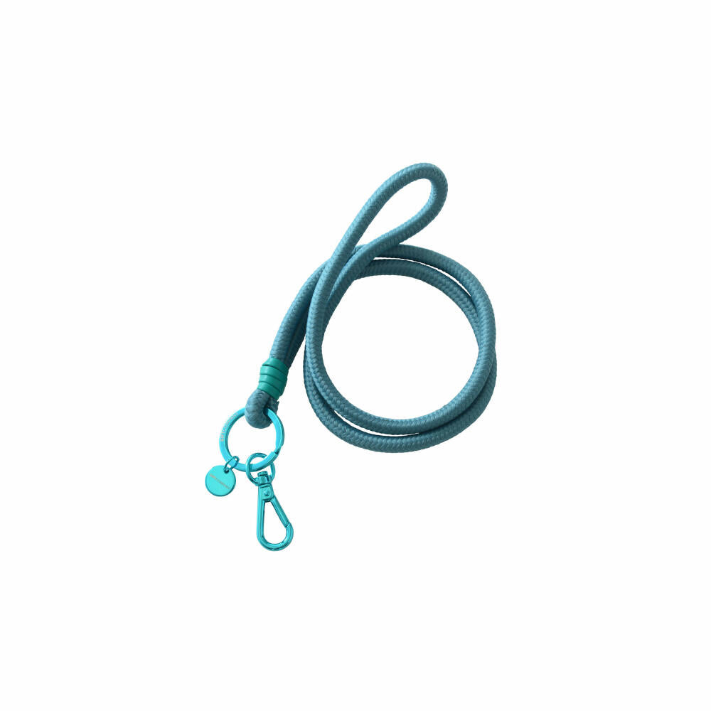Gift Company Metropolitan Neo Lanyard, with Carabiner, Key Chain, Key Ring, Steel Blue / Green, 73070