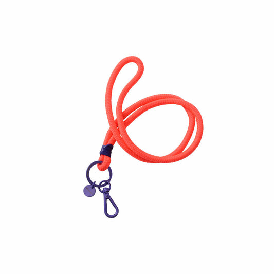 Gift Company Metropolitan Neo Lanyard, with Carabiner, Key Chain, Orange / Purple, 73071