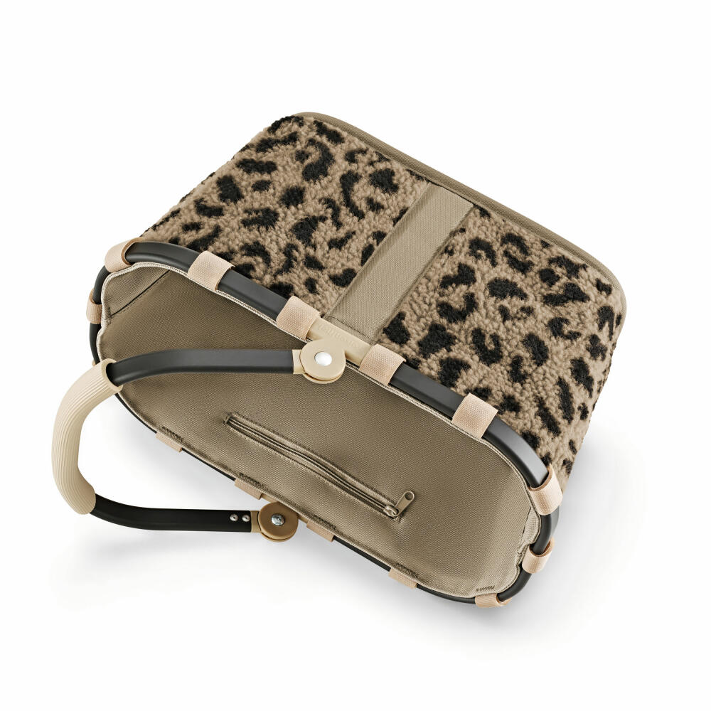 reisenthel carrybag XS, Einkaufskorb, Korb, Picknickkorb, Teddy Leo Brown, 5 L, BN6305