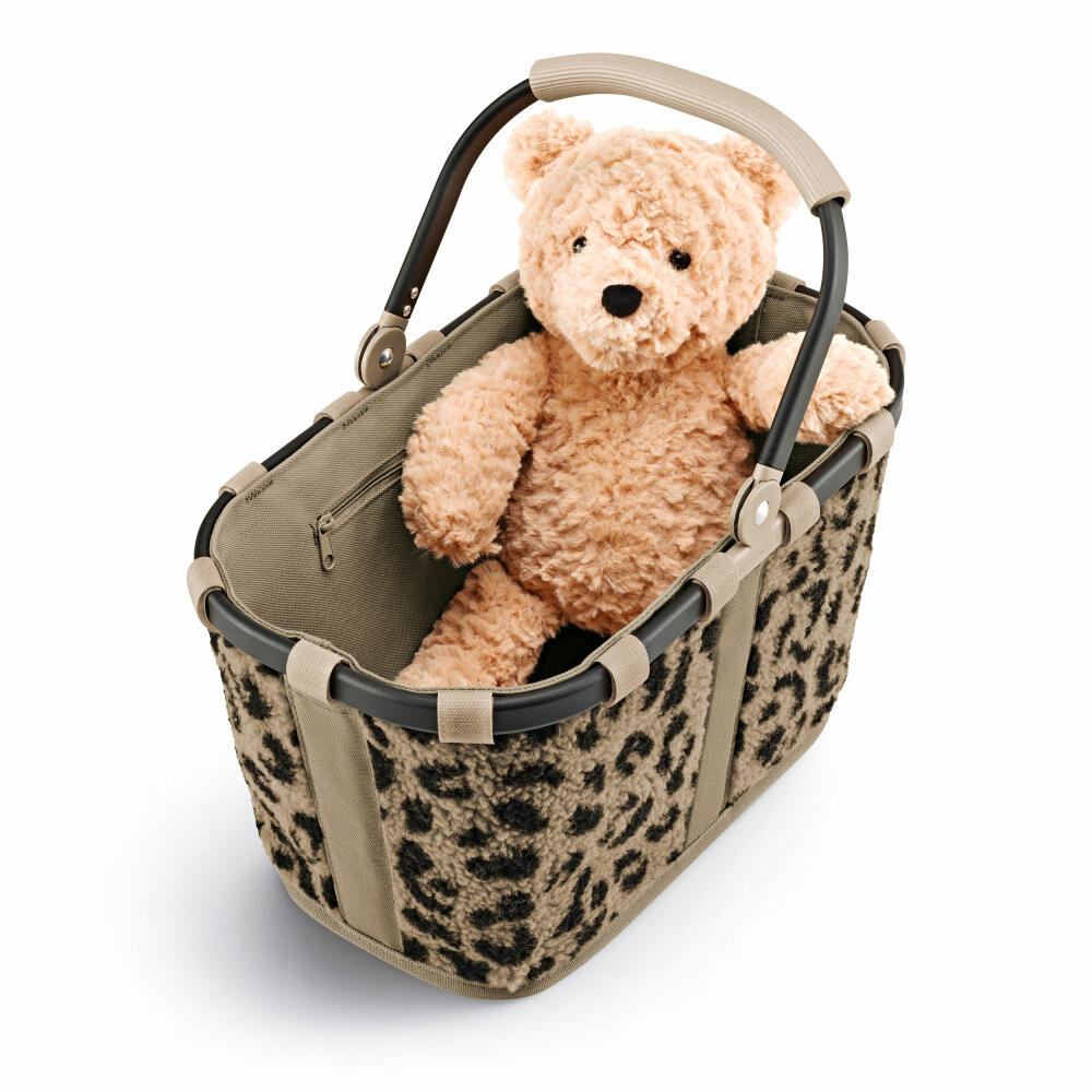 reisenthel carrybag XS, Einkaufskorb, Korb, Picknickkorb, Teddy Leo Brown, 5 L, BN6305