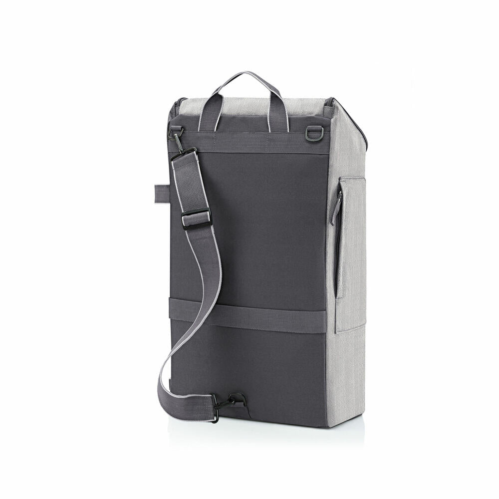 reisenthel citycruiser bag, Einkaufstasche für citycruiser rack, Tasche, Herringbone Grey, 45 L, DF7074