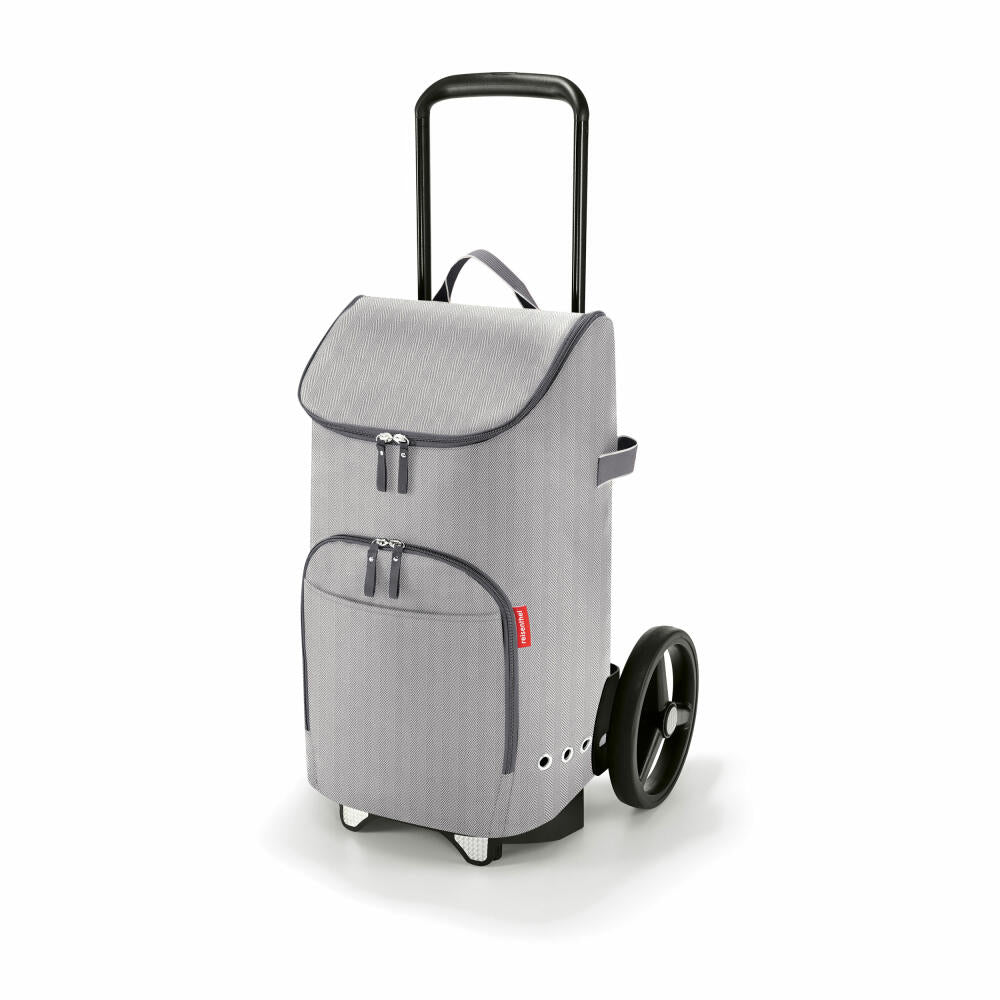 reisenthel citycruiser bag, Einkaufstasche für citycruiser rack, Tasche, Herringbone Grey, 45 L, DF7074