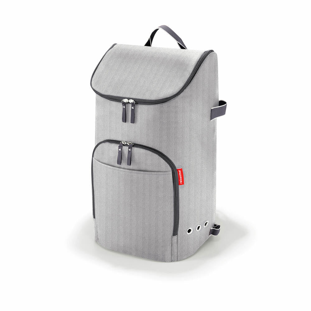 reisenthel citycruiser bag, Einkaufstasche für citycruiser rack, Tasche, Herringbone Grey, 45 L, DF7074