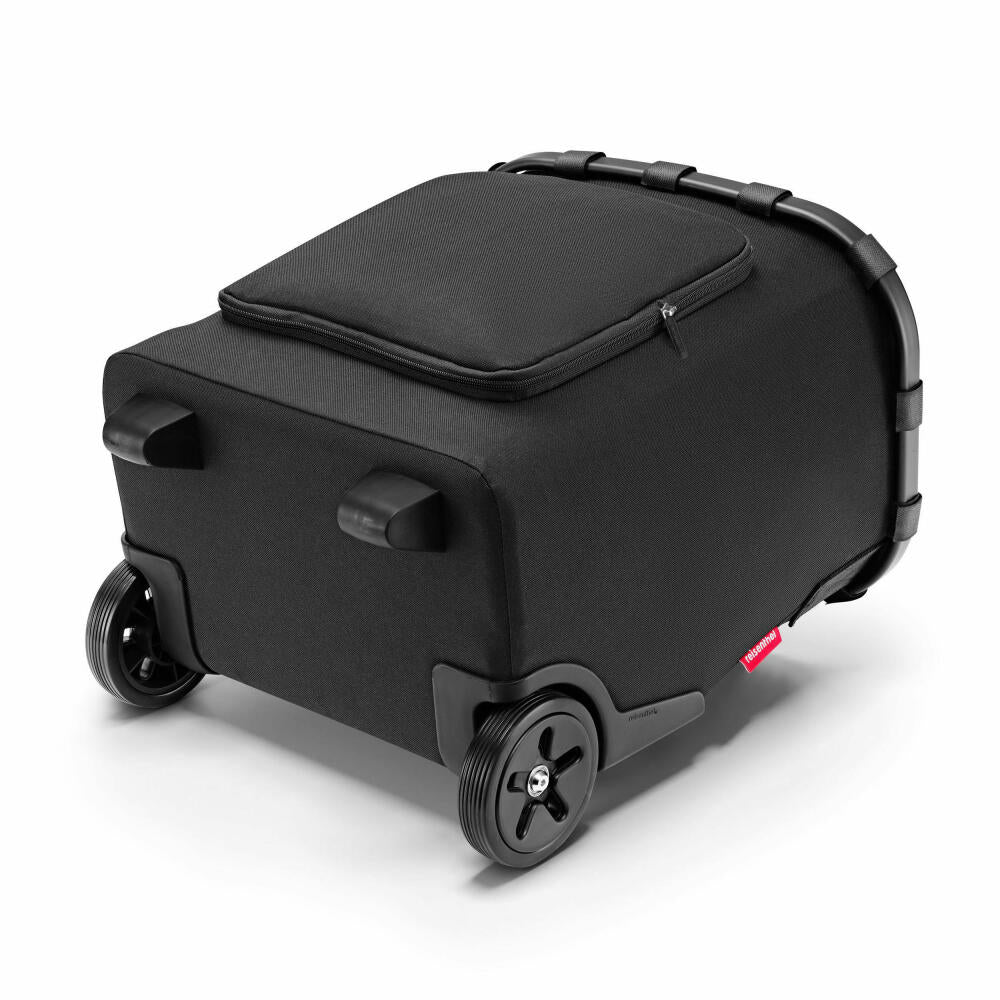 reisenthel carrycruiser plus, Einkaufstrolley mit Thermofach, Einkaufskorb, aus recyceltem PET, Frame Black, 46 L, OF7040
