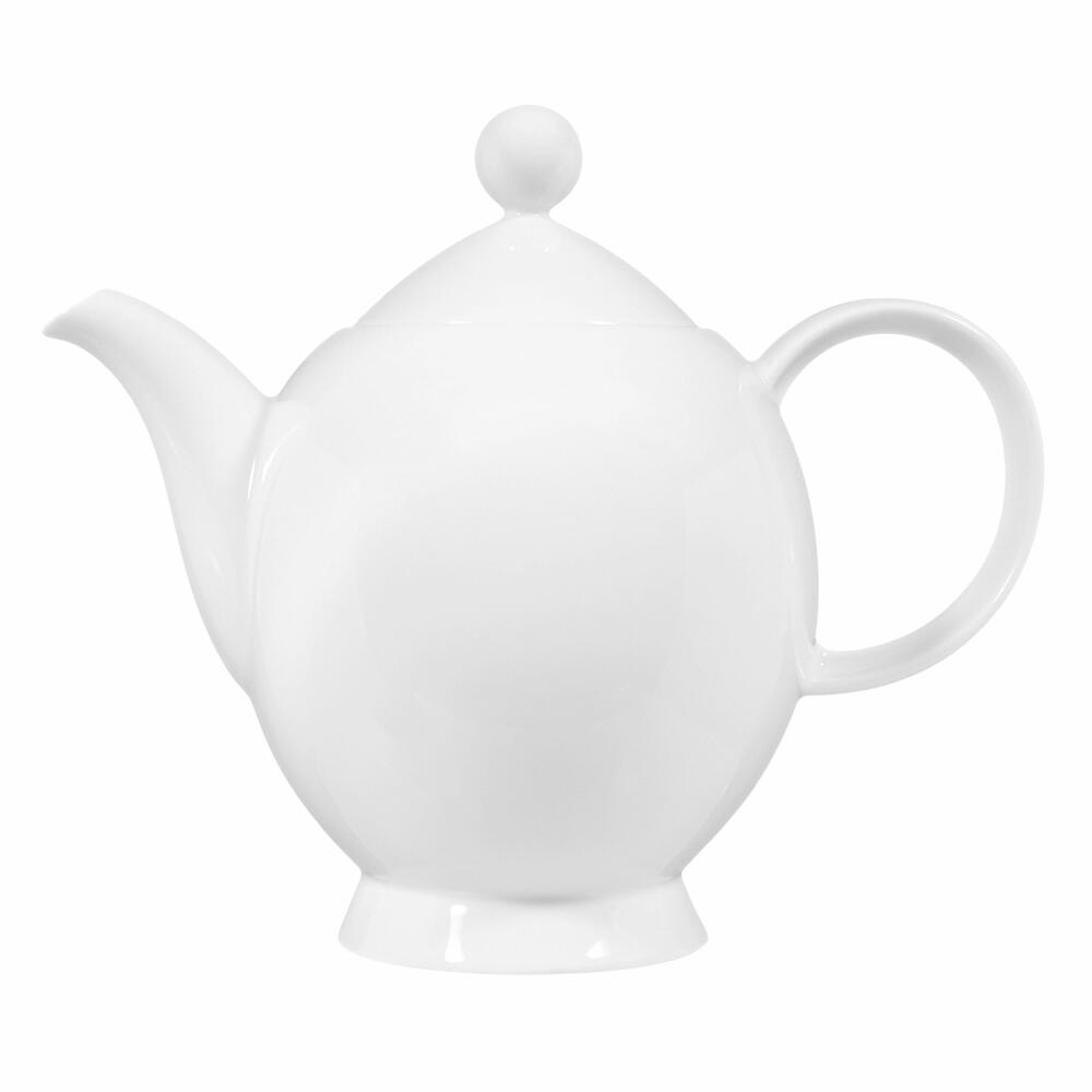 Seltmann Weiden Lido Kanne, Kaffeekanne, Teekanne, Porzellan, Weiß, 1.3 L, 001.202221