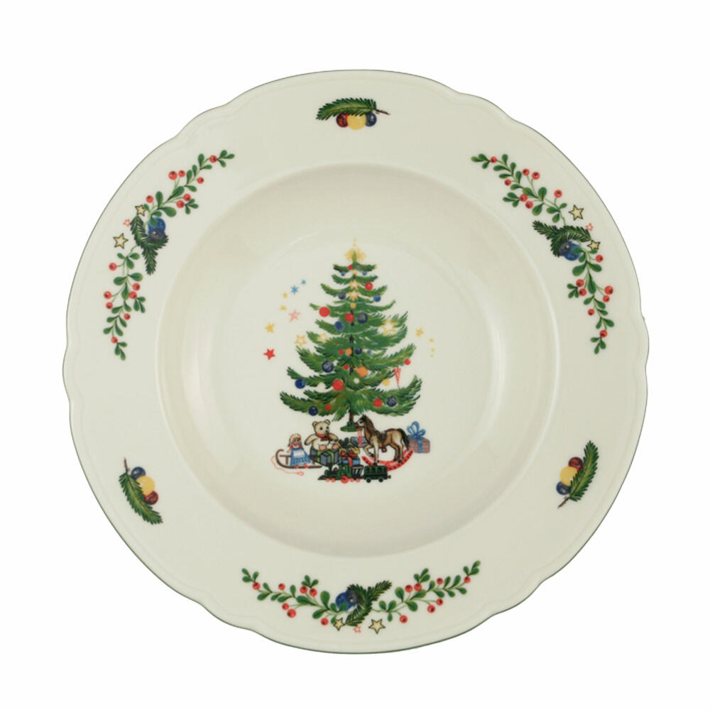 Seltmann Weiden Marie-Luise Suppenteller, Teller, Speiseteller, Porzellan, Weihnachten, Ø 23.2 cm, 001.291530