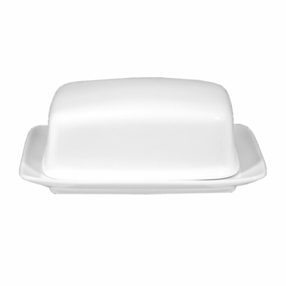 Seltmann Weiden Compact butter dish, for 250 g, butter dish, porcelain, white, 001.458043