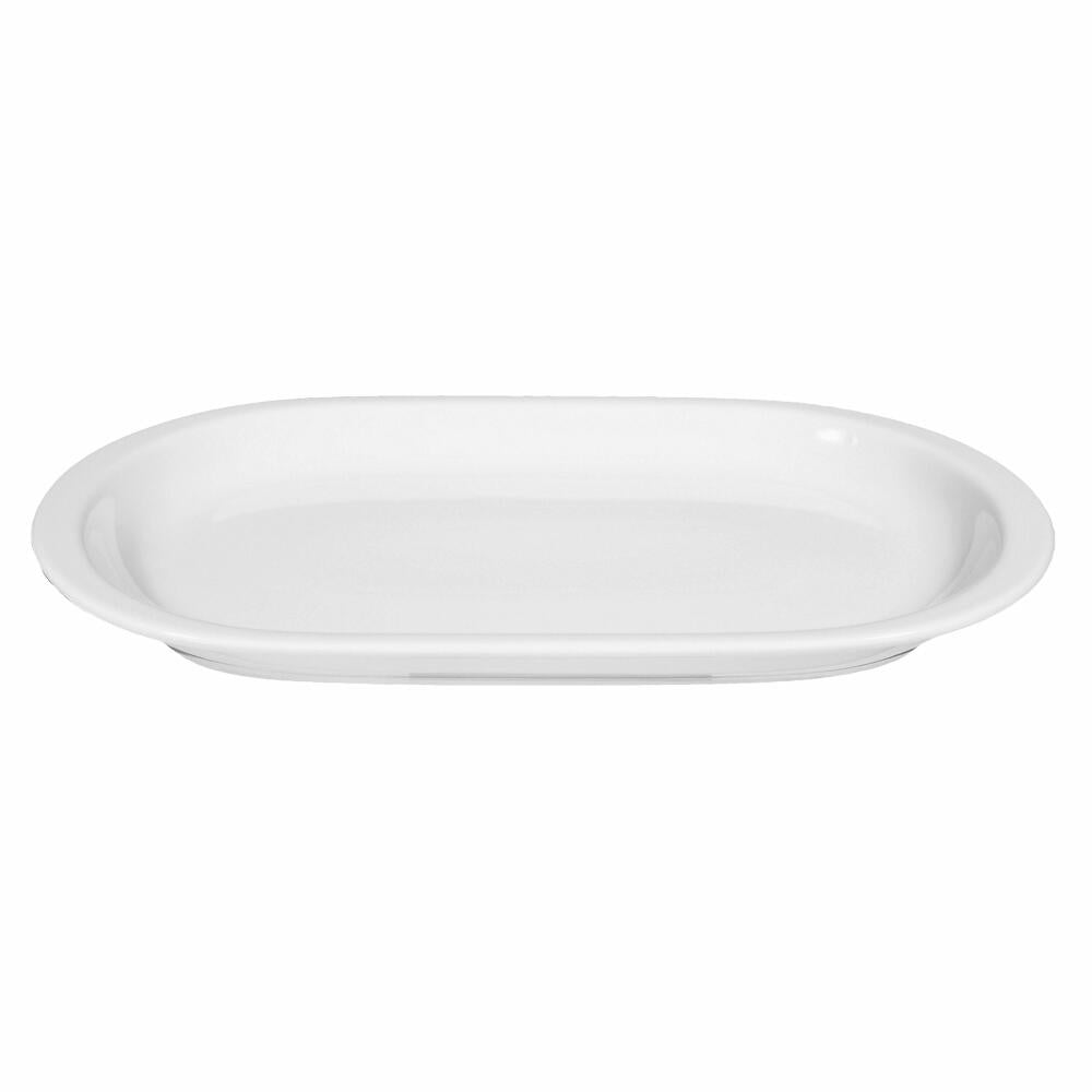 Seltmann Weiden Compact Platter Oval, Serving Platter, Serving Plate, Porcelain, White, 33 cm, 001.466621