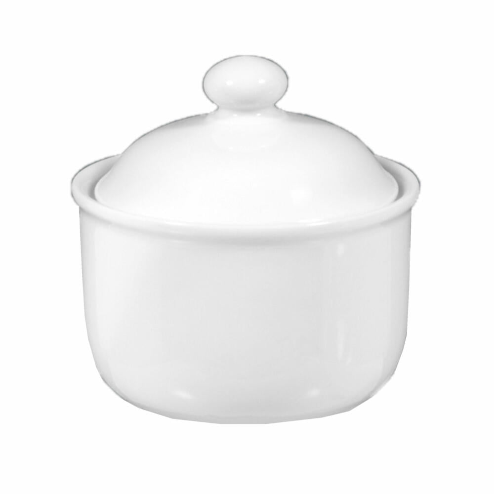 Seltmann Weiden Compact Sugar Bowl, Sugar Bowl, Storage, Porcelain, White, 250 ml, 001.472473