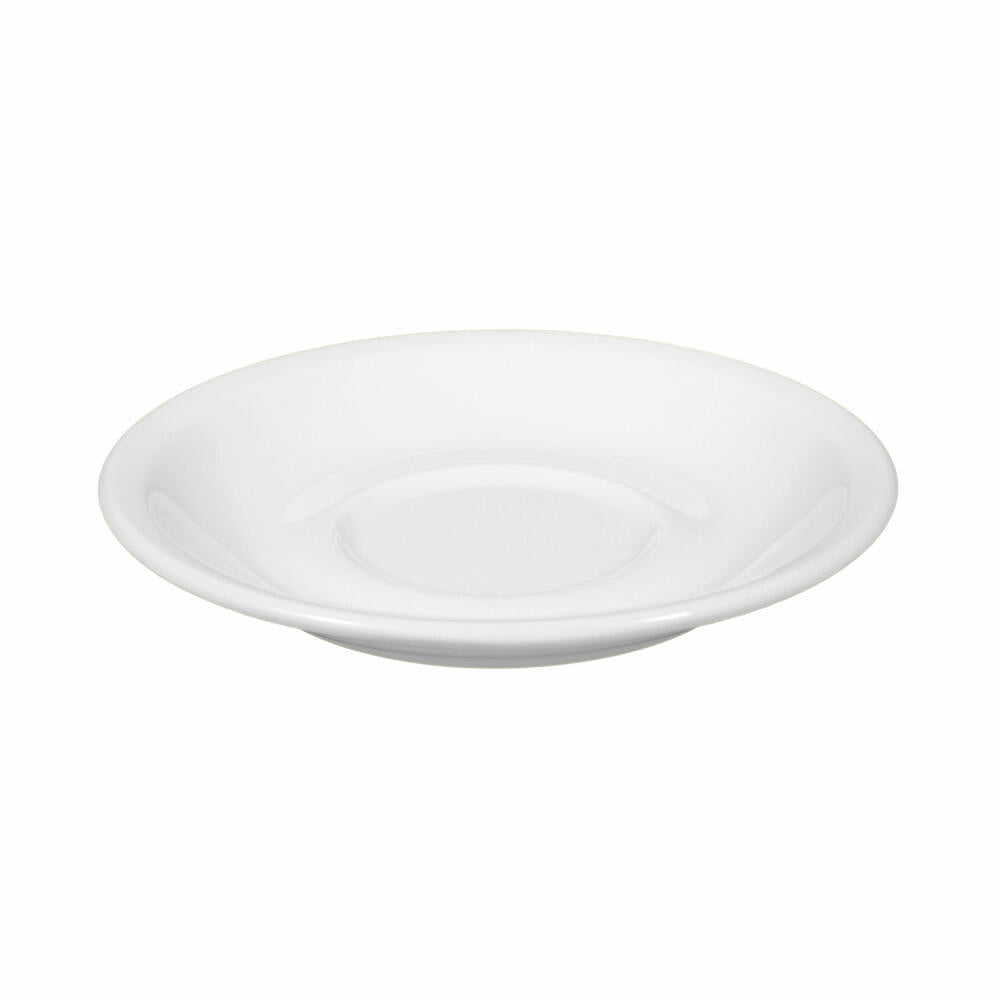 Seltmann Weiden Compact saucer, for coffee cup, underplate, porcelain, white, Ø 14.7 cm, 001.475175