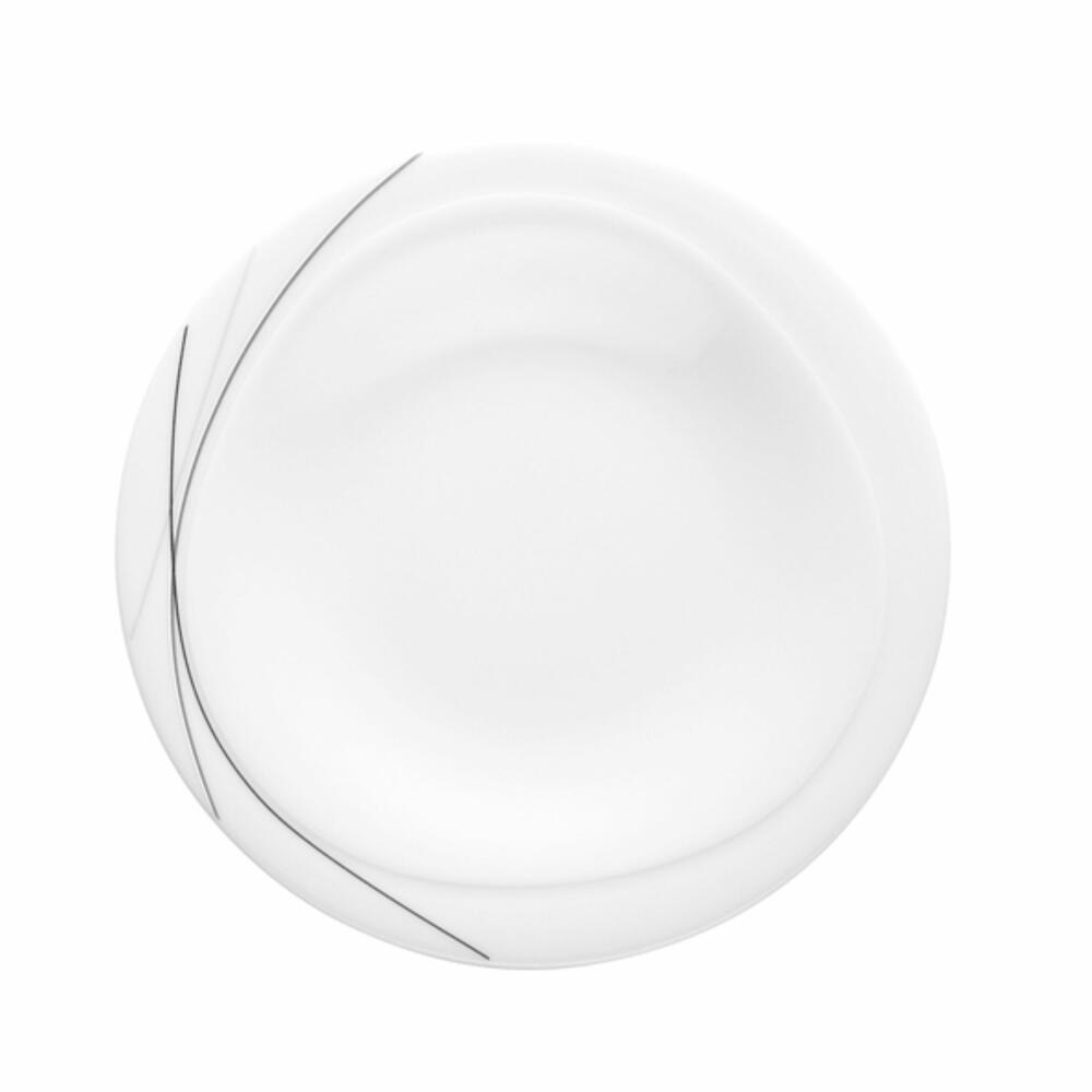 Seltmann Weiden Trio bread plate, cake plate, plate, porcelain, Highline, Ø 19.8 cm, 001.692272