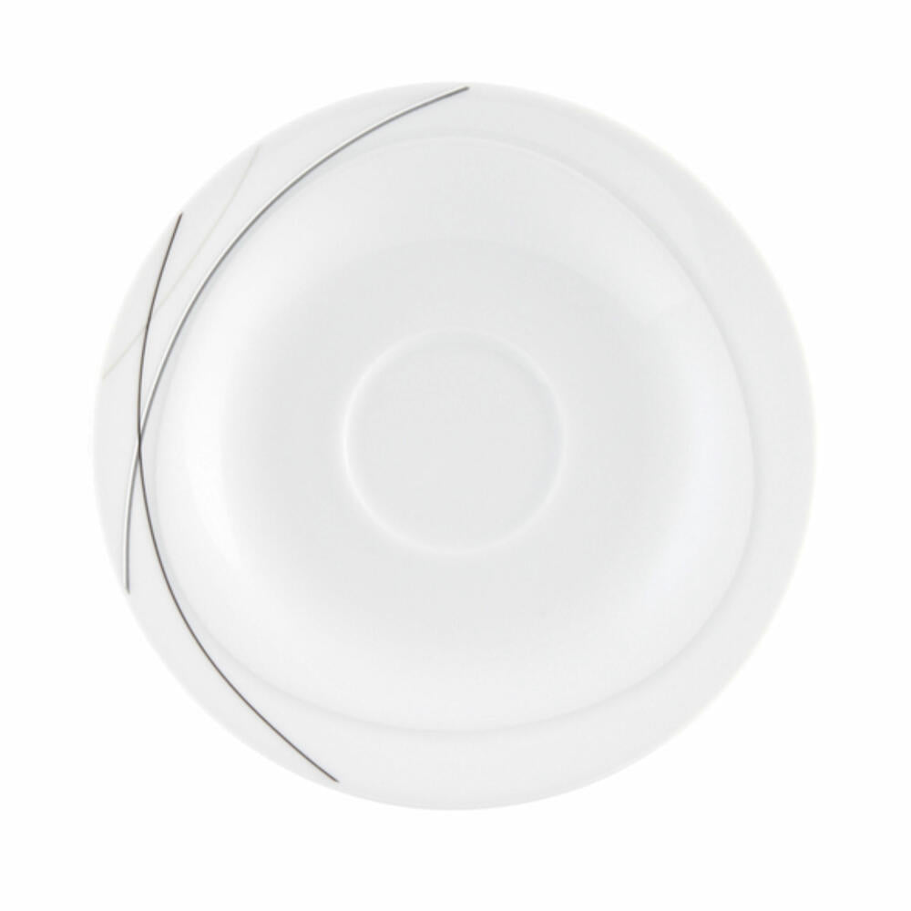 Seltmann Weiden Trio combination saucer, underplate, porcelain, Highline, Ø 16 cm, 001.692290