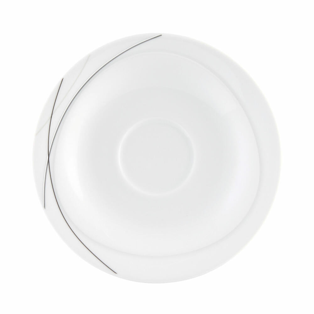 Seltmann Weiden Trio combination saucer, underplate, porcelain, Highline, Ø 16 cm, 001.692290