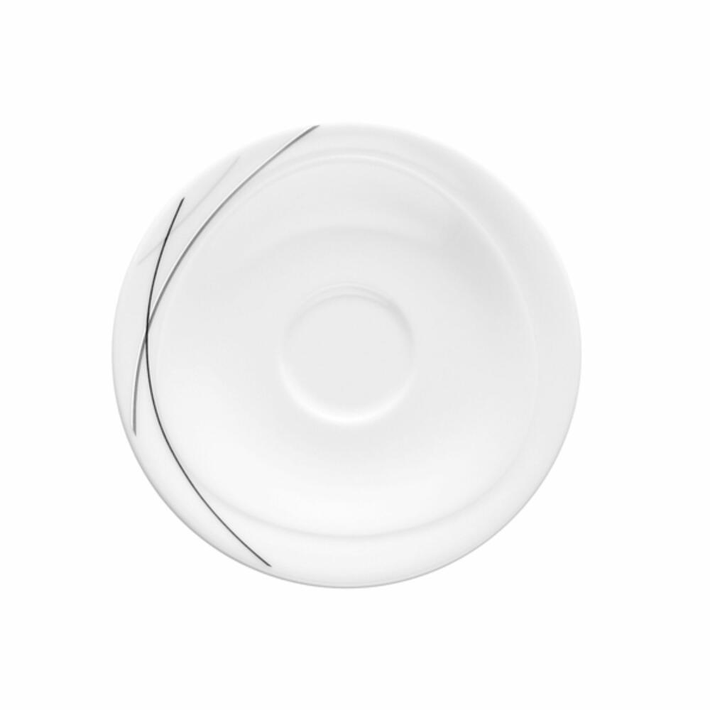 Seltmann Weiden Trio combination saucer, underplate, porcelain, Highline, Ø 13.3 cm, 001.692292