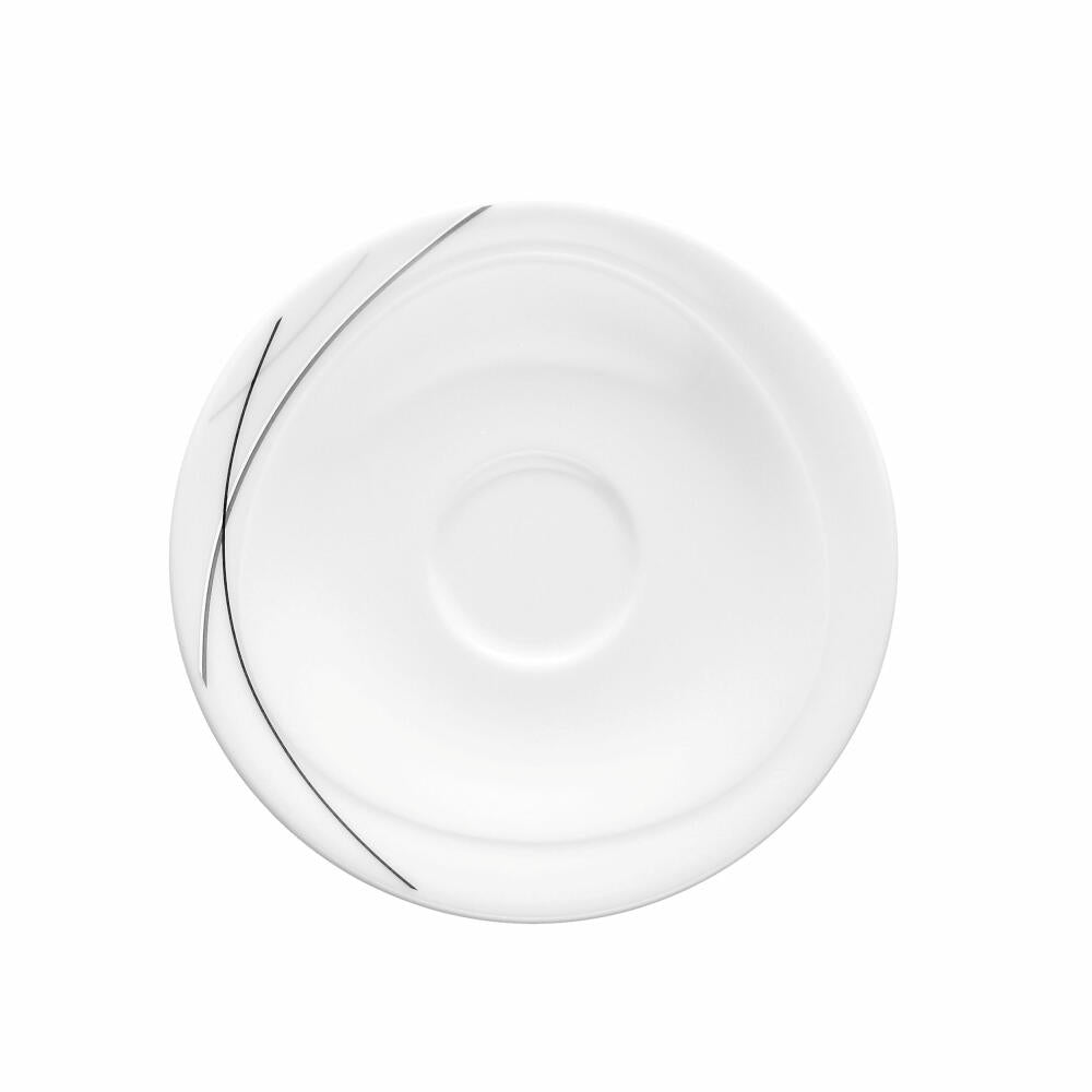 Seltmann Weiden Trio combination saucer, underplate, porcelain, Highline, Ø 13.3 cm, 001.692292