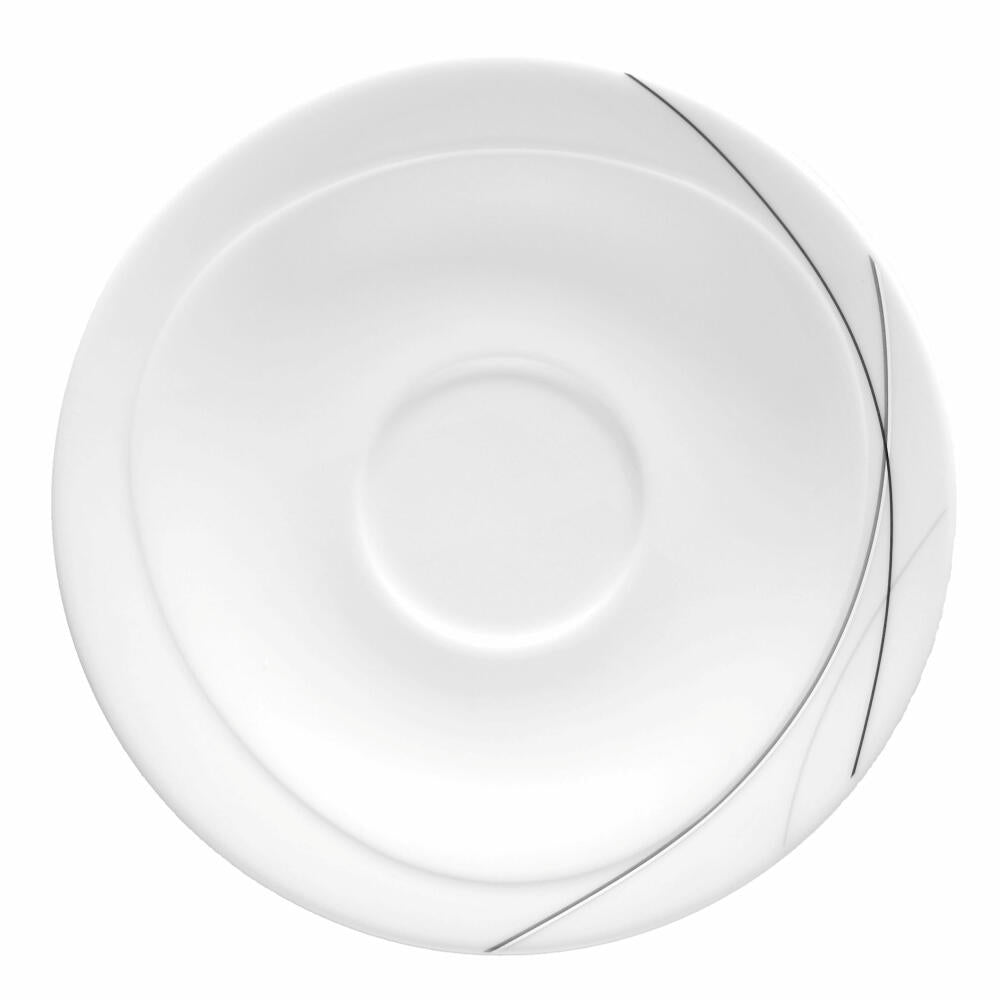 Seltmann Weiden Trio Untertasse, zur Frühstücktasse, Unterteller, Porzellan, Highline, Ø 17.5 cm, 001.696986