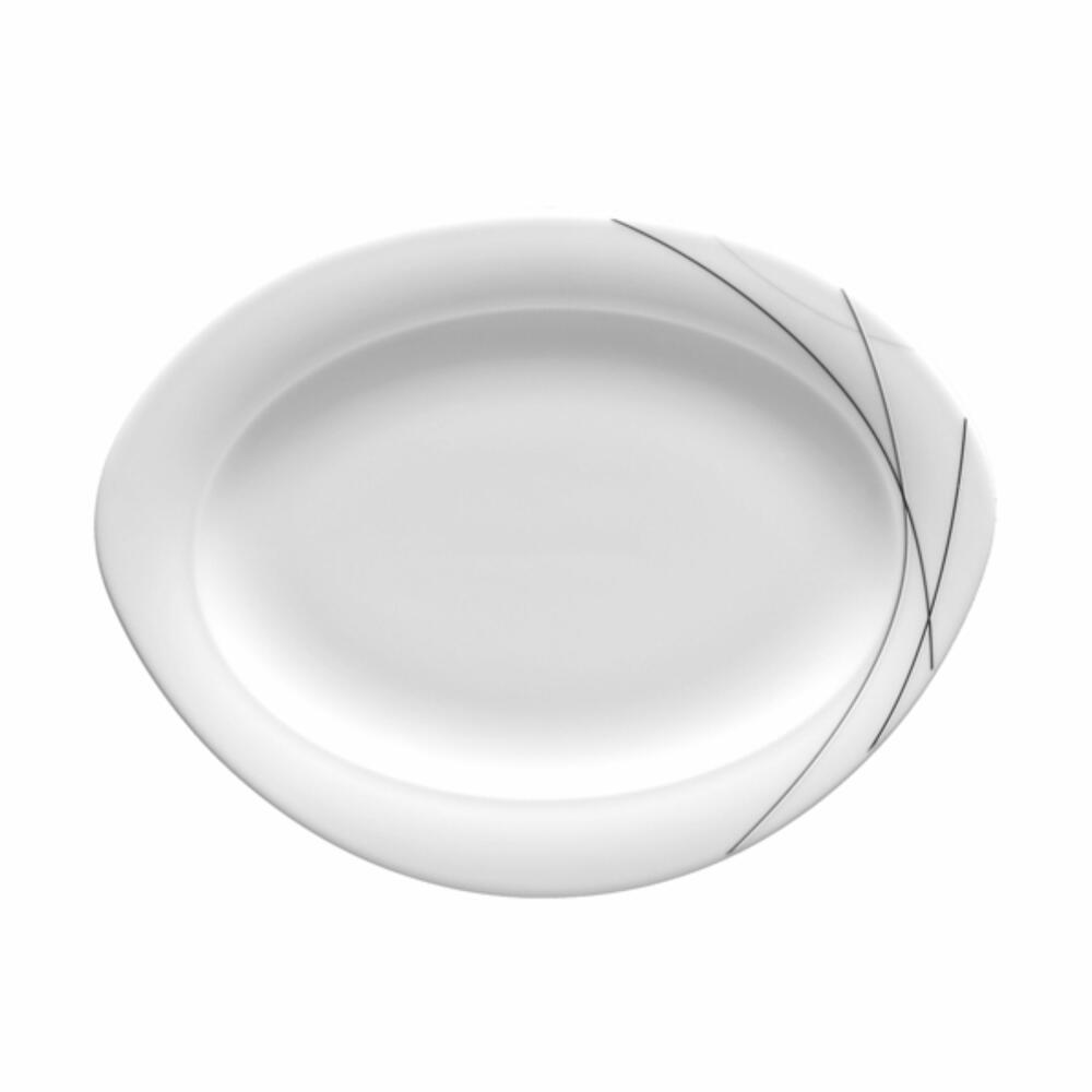 Seltmann Weiden Trio side plate, serving plate, serving plate, porcelain, Highline, 24.8 x 19 cm, 001.696991