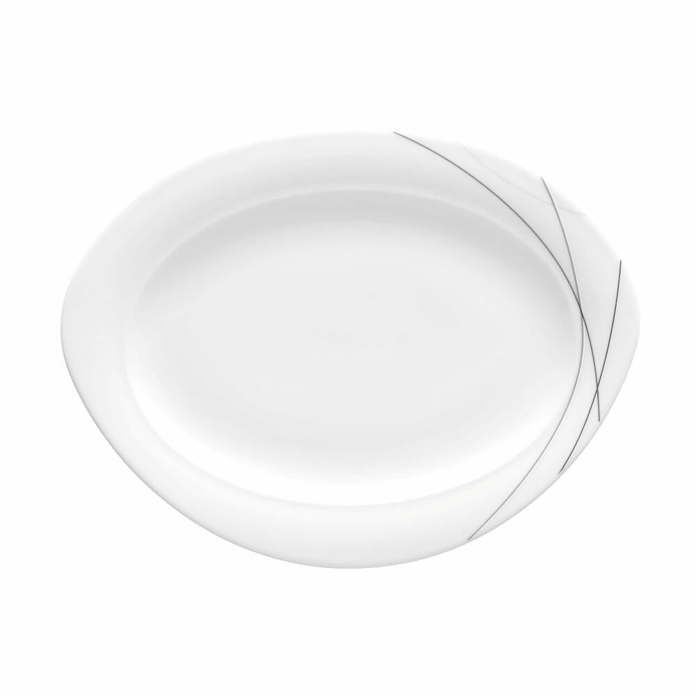 Seltmann Weiden Trio side plate, serving plate, serving plate, porcelain, Highline, 24.8 x 19 cm, 001.696991