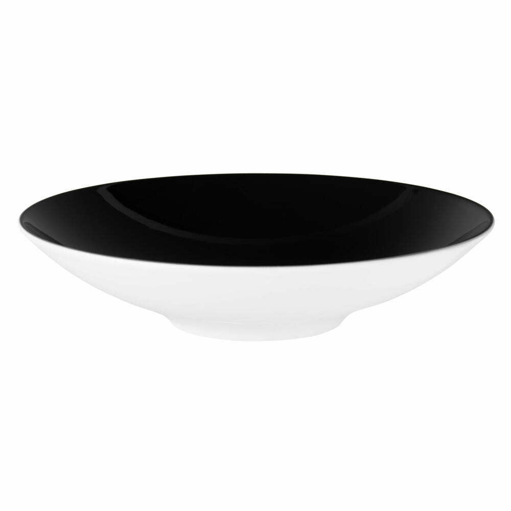 Seltmann Weiden Life Pasta- / Suppenteller, Speiseteller, Teller, Porzellan, Fashion Glamorous Black, Ø 23.3 cm, 001.745795