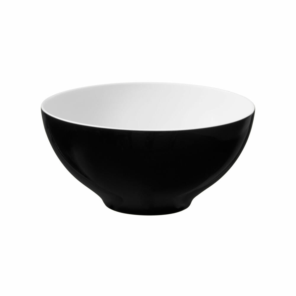 Seltmann Weiden Life Schüssel Rund, Müslischale, Schale, Porzellan, Fashion Glamorous Black, Ø 15.5 cm, 001.745802