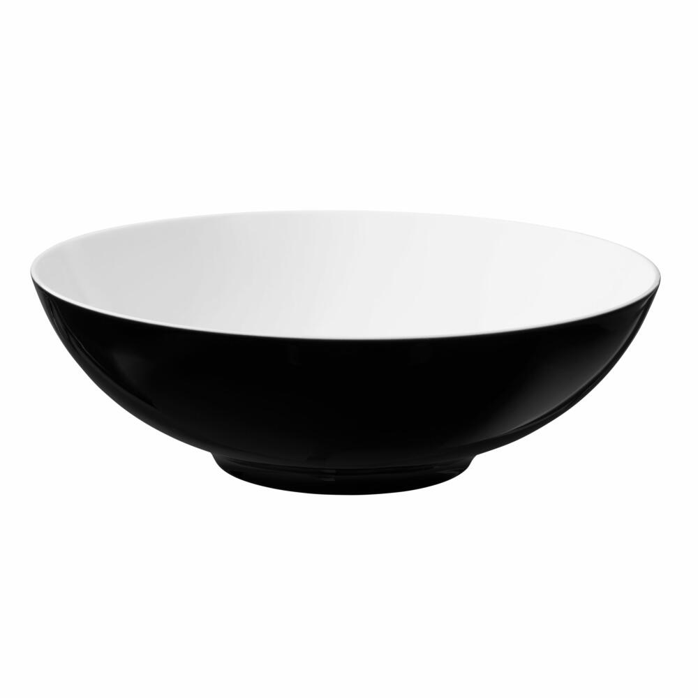 Seltmann Weiden Life Schüssel Rund, Schale, Porzellan, Fashion Glamorous Black, Ø 30.3 cm, 001.745804