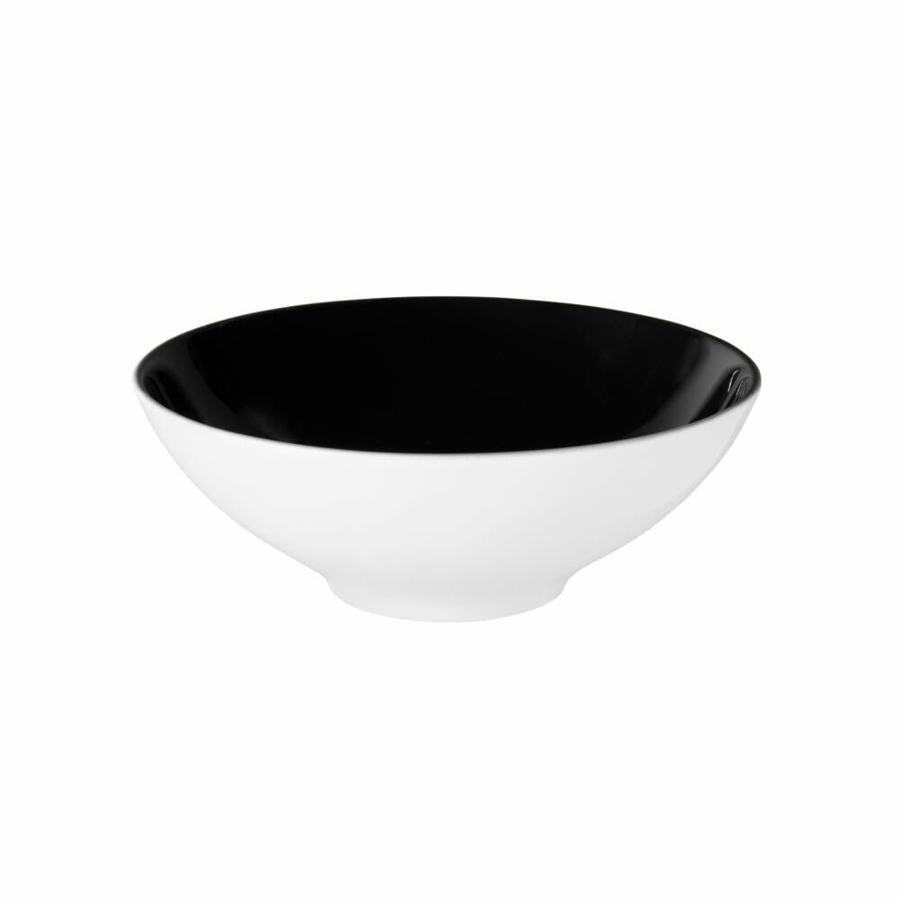 Seltmann Weiden Life Dessert Bowl Round, Bowl, Porcelain, Fashion Glamorous Black, Ø 14.6 cm, 001.745805