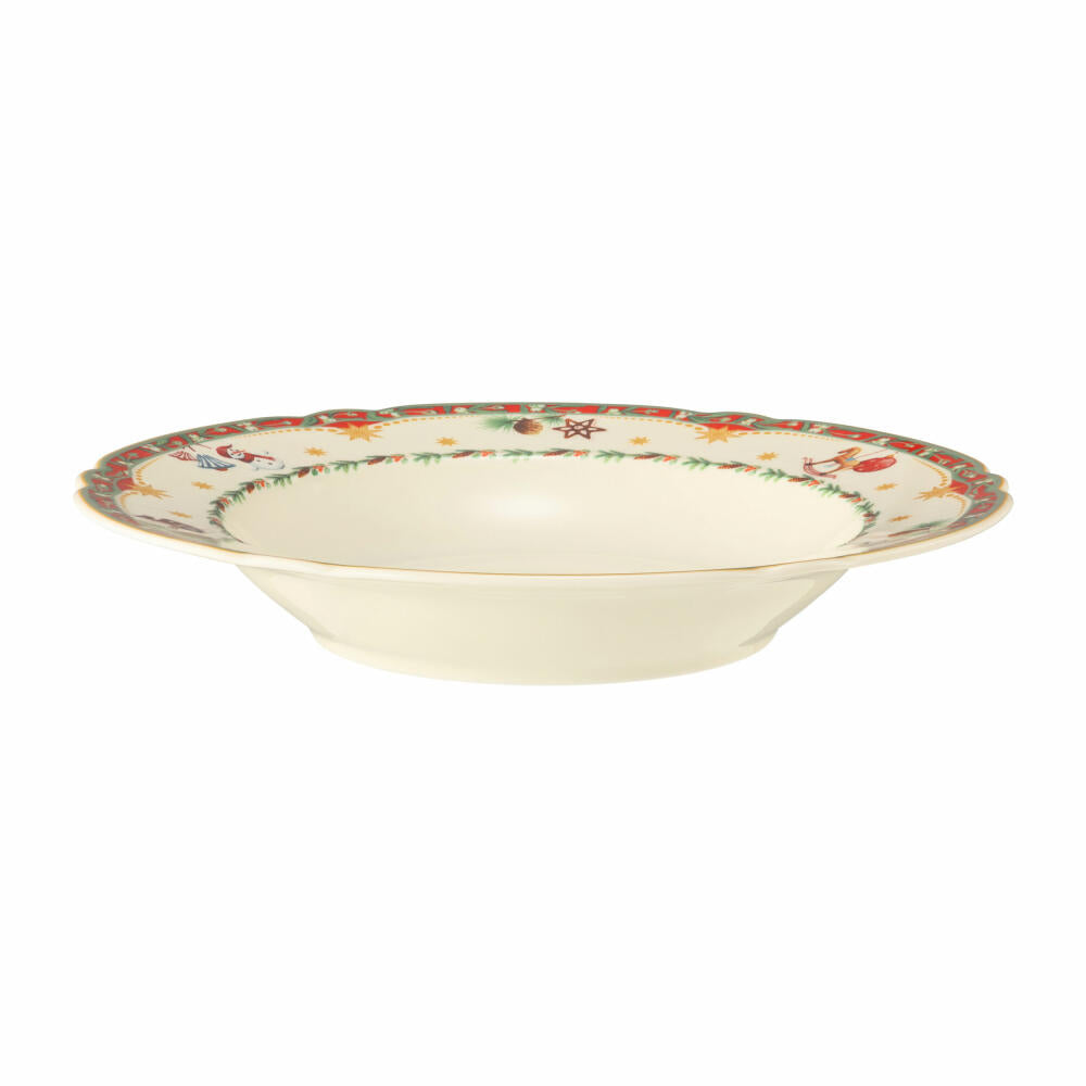 Seltmann Weiden Marie-Luise soup plate, plate, dinner plate, porcelain, Christmas nostalgia, Ø 23.2 cm, 001.756795