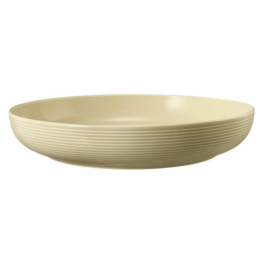 Seltmann Weiden Beat Sandbeige Foodbowl, Schüssel, Schale, Salatschale, Servierschüssel, Porzellan, Beige, Ø 28 cm, 001.757240
