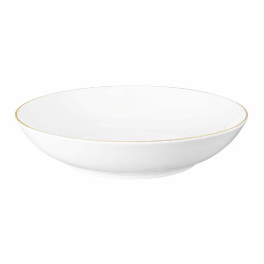 Seltmann Weiden Liberty Suppenteller, Teller, Speiseteller, Porzellan, Goldrand, Ø 21.2 cm, 001.765035