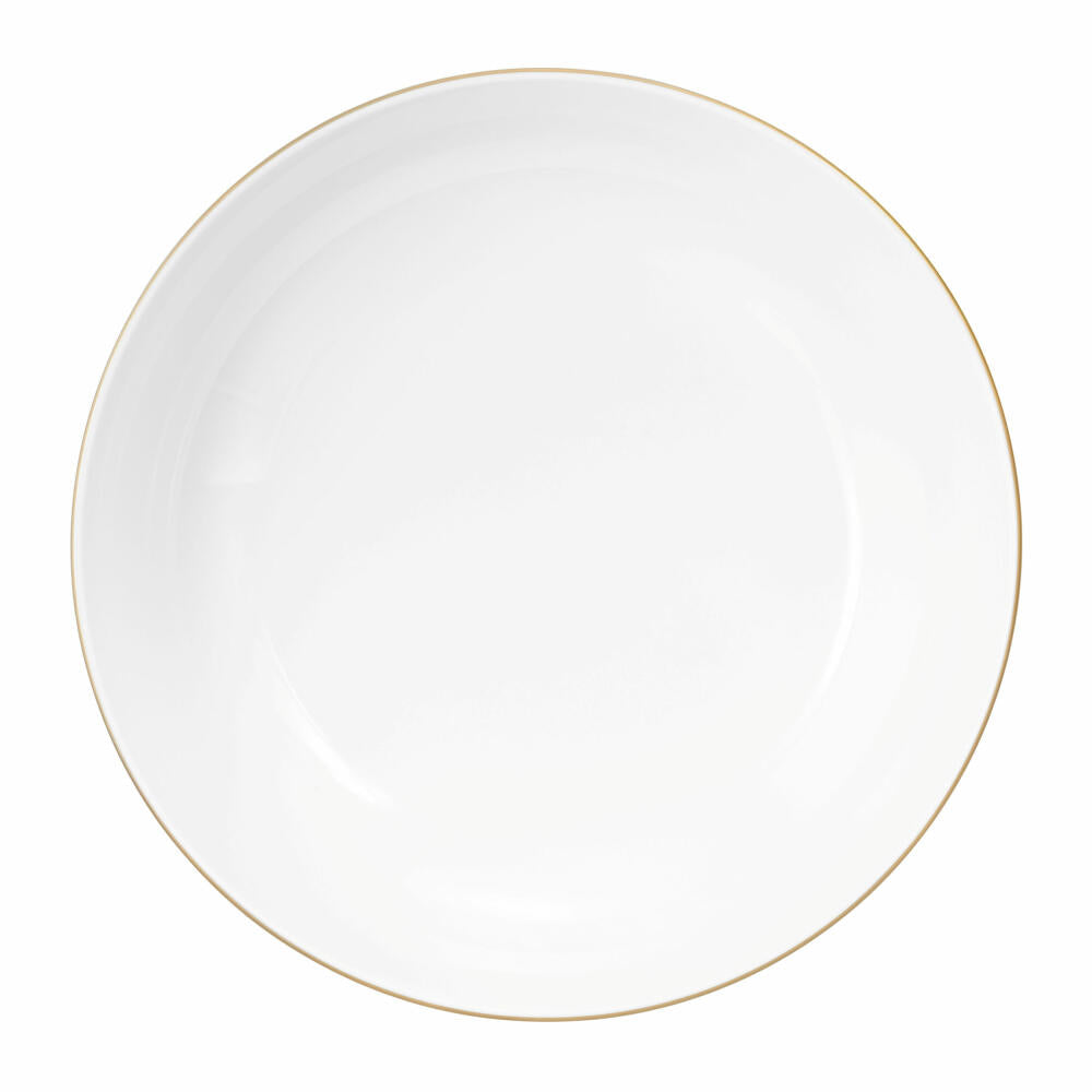 Seltmann Weiden Liberty Foodbowl, bowl, porcelain, gold rim, Ø 25.4 cm, 001.765108