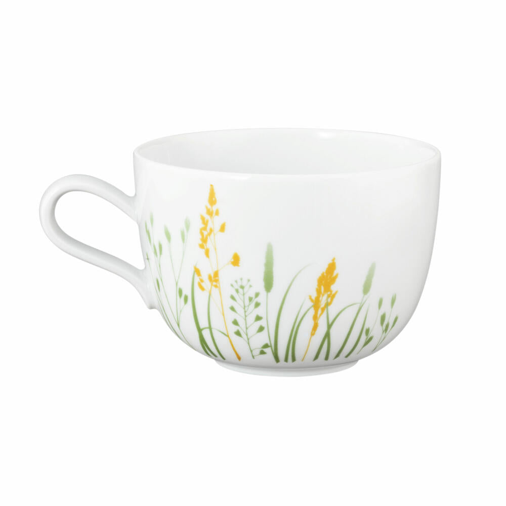 Seltmann Weiden Liberty milk coffee cup, milk coffee cup, coffee cup, coffee cup, porcelain, Meadow Grasses Green, 400 ml, 001.768774