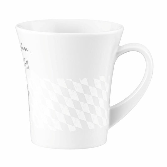 Seltmann Weiden Becher mit Henkel Diva Obacht gem, Kaffeetasse, Porzellan, Bunt, 400 ml, 001.771068