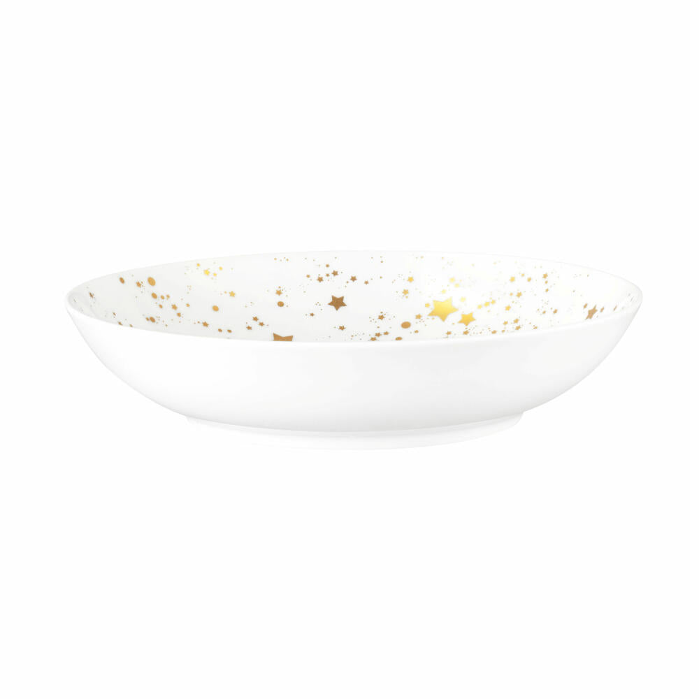 Seltmann Weiden Liberty soup plate, plate, dinner plate, porcelain, Golden Stars, Ø 21.2 cm, 001.772114
