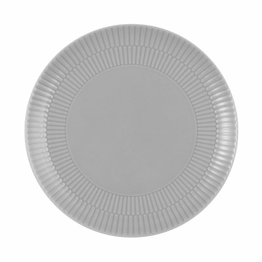 Seltmann Weiden Frühstücksteller Amina Silbergrau, Teller, Porzellan, Grau, 22.5 cm, 001.773597