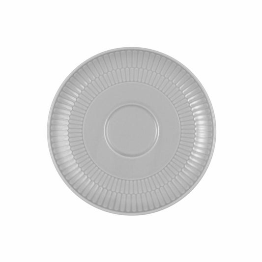 Seltmann Weiden Kombi-Untertasse groß Amina Silbergrau, Porzellan, Grau, 16 cm, 001.774136