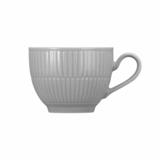 Seltmann Weiden Kaffeeobertasse Amina Silbergrau, Becher, Porzellan, Grau, 250 ml, 001.774137