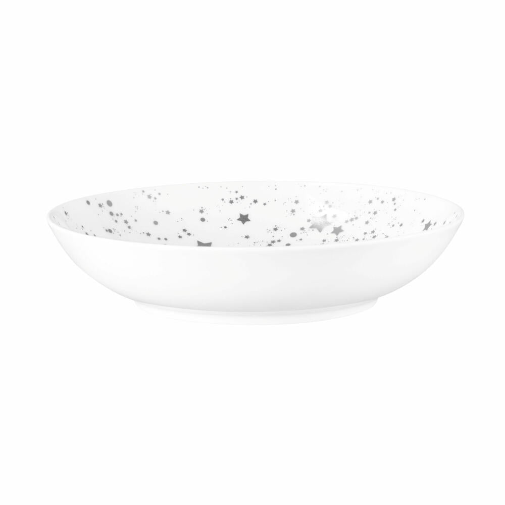 Seltmann Weiden Suppenteller Liberty Silver Stars, Porzellan, Silberfarben, 21 cm, 001.774713