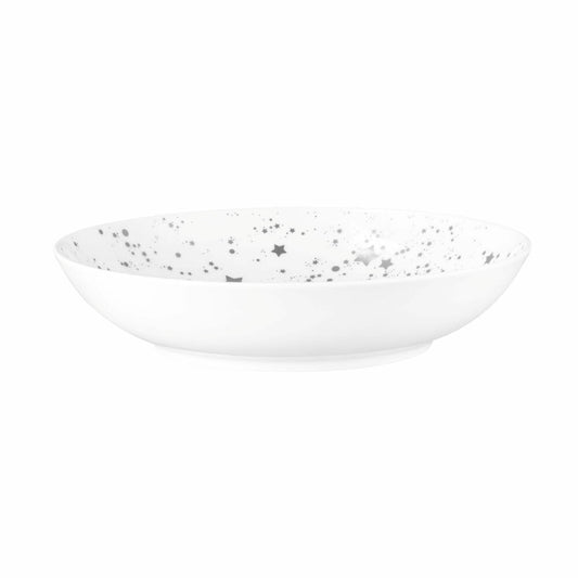 Seltmann Weiden Suppenteller Liberty Silver Stars, Porzellan, Silberfarben, 21 cm, 001.774713