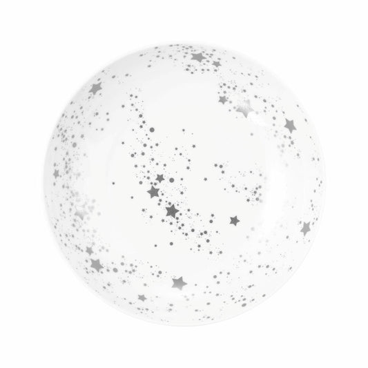 Seltmann Weiden Suppenteller Liberty Silver Stars, Porzellan, Silberfarben, 21 cm, 001.774713