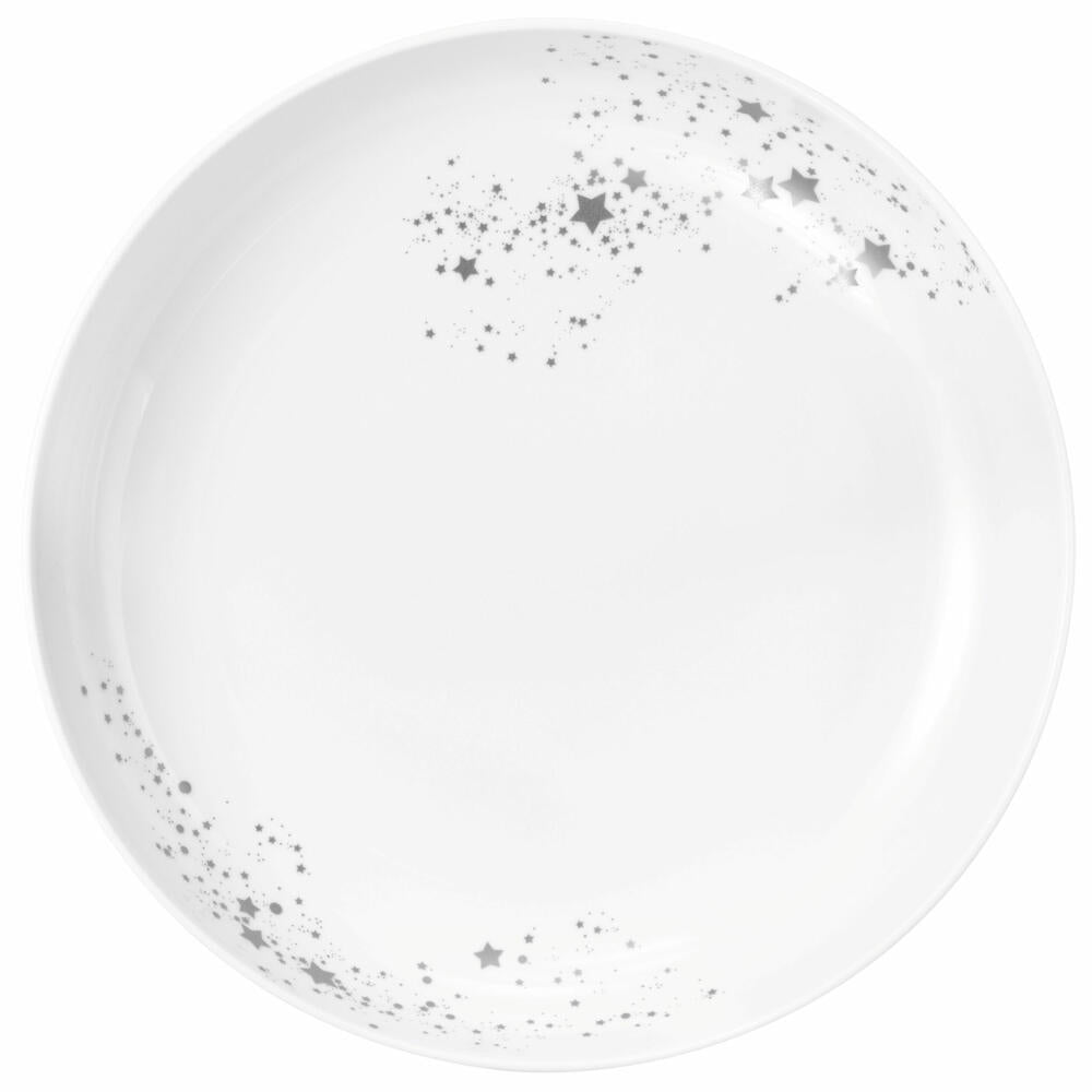 Seltmann Weiden Foodbowl Liberty Silver Stars, Schale, Porzellan, Silberfarben, 28 cm, 001.774715