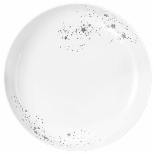 Seltmann Weiden Foodbowl Liberty Silver Stars, Schale, Porzellan, Silberfarben, 28 cm, 001.774715