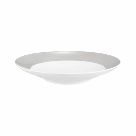 Seltmann Weiden Suppenteller Rund mit Fahne Liberty Pure Colors New Grey, Speiseteller, Porzellan, Grau, 240 ml, 001.775991
