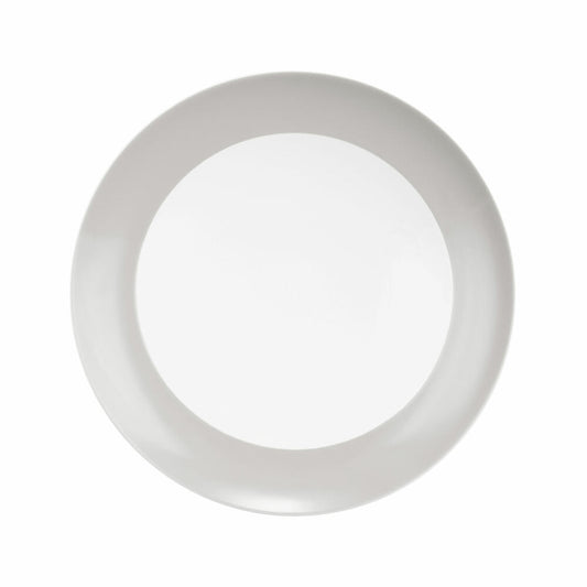 Seltmann Weiden Suppenteller Rund mit Fahne Liberty Pure Colors New Grey, Speiseteller, Porzellan, Grau, 240 ml, 001.775991