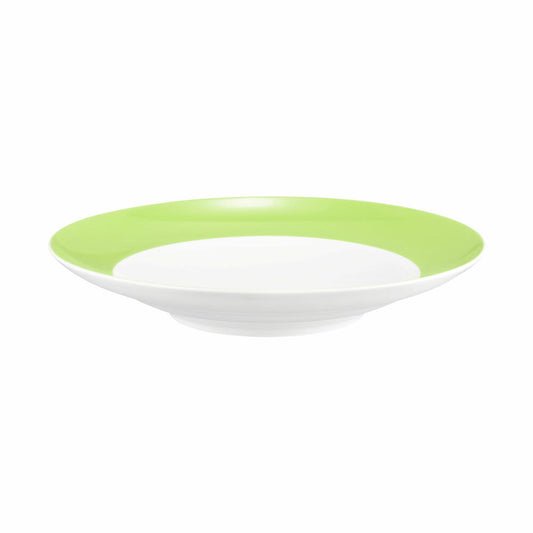 Seltmann Weiden Suppenteller Rund mit Fahne Liberty Pure Colors Lime Green, Speiseteller, Porzellan, Grün, 240 ml, 001.776031