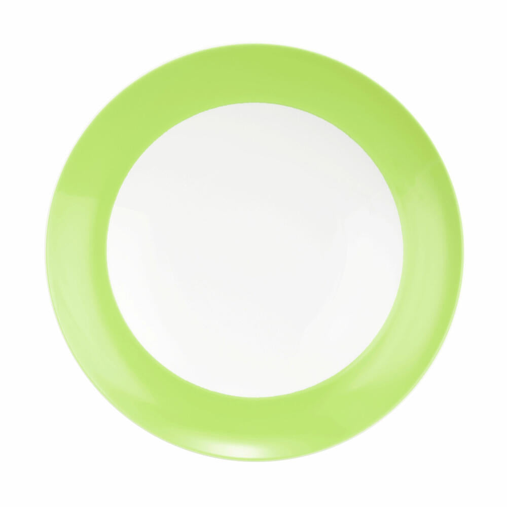 Seltmann Weiden Suppenteller Rund mit Fahne Liberty Pure Colors Lime Green, Speiseteller, Porzellan, Grün, 240 ml, 001.776031