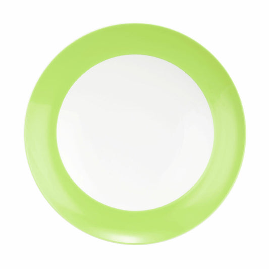 Seltmann Weiden Suppenteller Rund mit Fahne Liberty Pure Colors Lime Green, Speiseteller, Porzellan, Grün, 240 ml, 001.776031